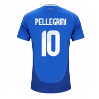 Camisa de time de futebol Itália Lorenzo Pellegrini #10 Replicas 1º Equipamento Europeu 2024 Manga Curta